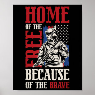 Affiche Accueil De La Liberté À Cause Du Brave Mémorial