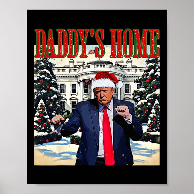 Affiche Accueil de papa Edition Noël Maison Blanche Trump  (Devant)