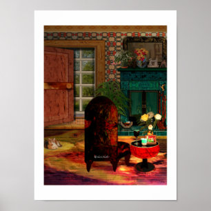 Affiche Accueil Douce Maison conception créative de LeeMar