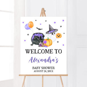 Affiche Accueil du Baby shower de fantôme de Boo Little Pu