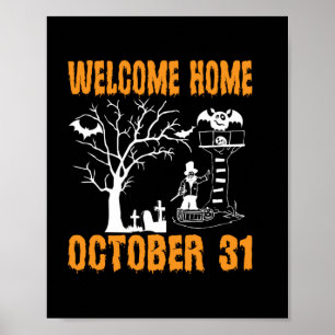 Affiche Accueil Halloween Accueil Octobre Anniversaire