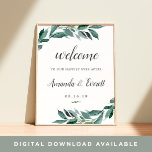 Affiche Accueil Mariage de Foliage abondant