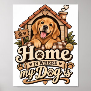 Affiche Accueil Où est mon chien   Déco maison mam