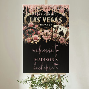 Affiche Accueil personnalisé Las Vegas Bachelorette Luxe