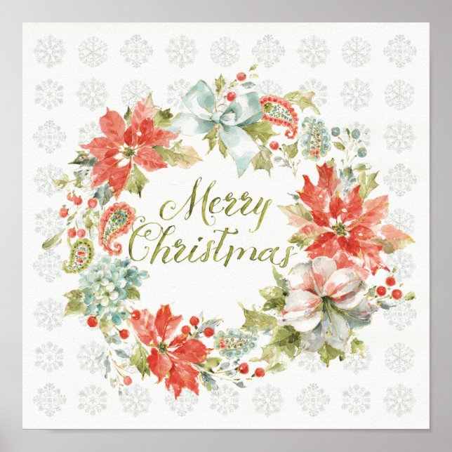 Affiche Accueil pour les fêtes Joyeux Noël (Devant)