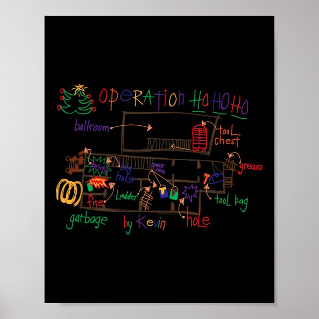 Affiche Accueil seul 2 Noël Kevin’s Dessin Opération H (Devant)