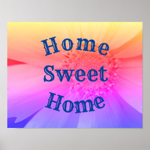 Affiche Accueil Sweet Home Fleur marguerite