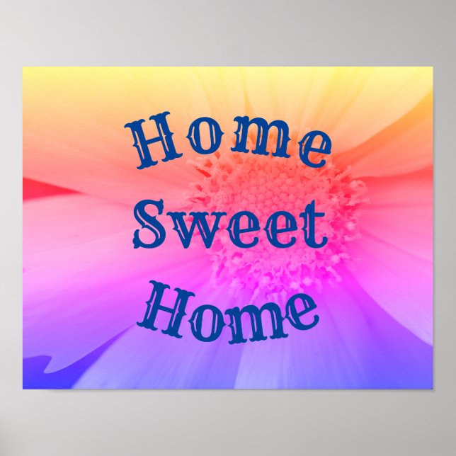 Affiche Accueil Sweet Home Fleur marguerite (Devant)