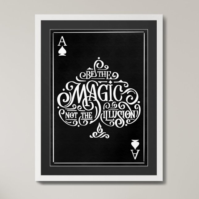 Affiche Ace of Spades Motivational Typographie citation (Créateur téléchargé)