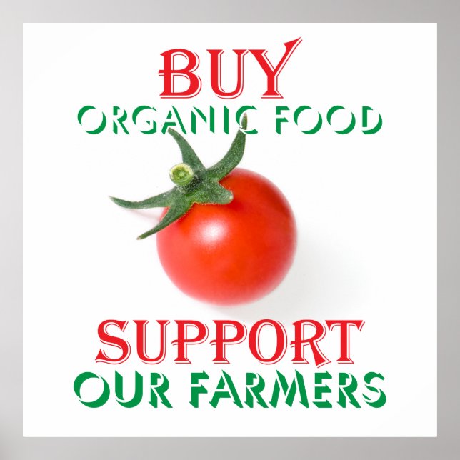 Affiche Acheter des aliments biologiques (Devant)