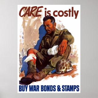 Affiche Acheter des obligations de guerre et des timbres
