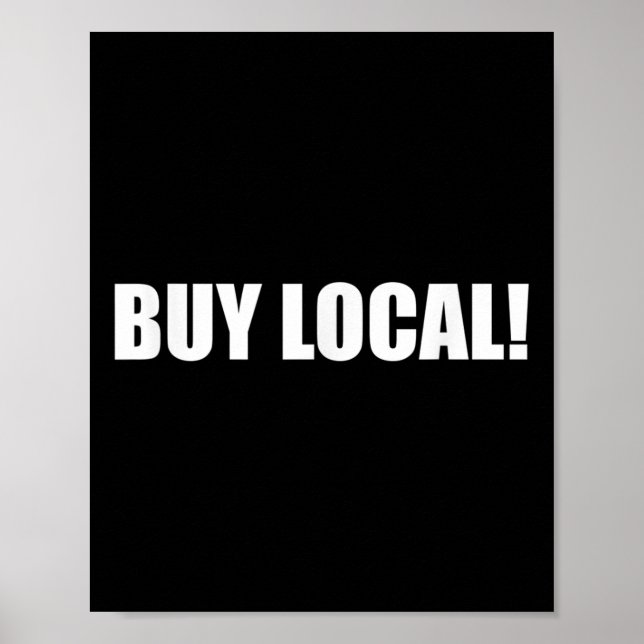 Affiche Acheter Local Protection de l'environnement, Bien- (Devant)