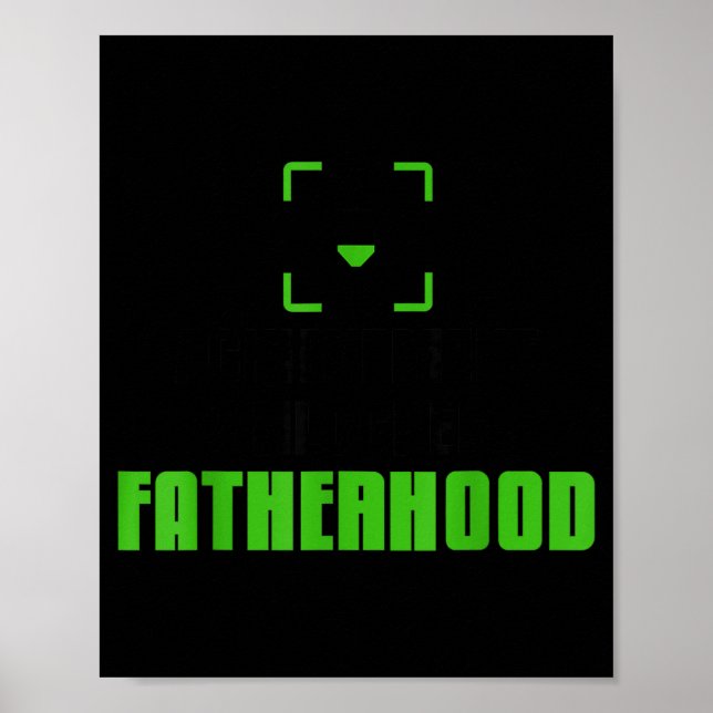 Affiche Achievement Unlocked Fatherhood Gamer Video Games  (Devant)