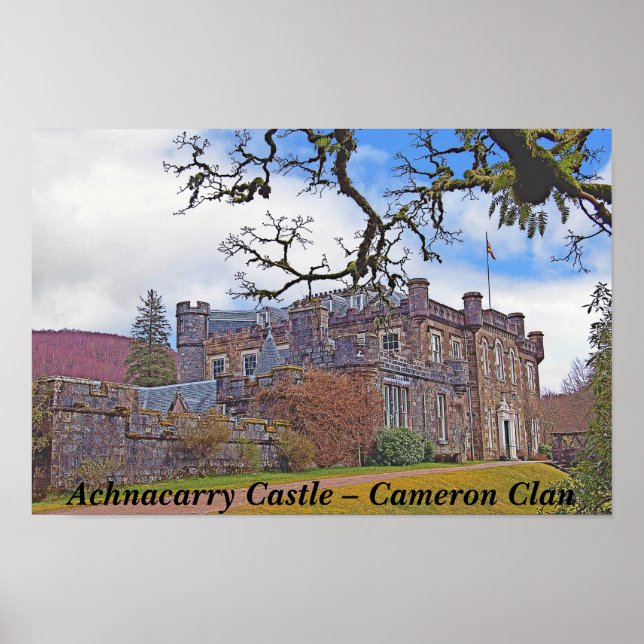 Affiche Achnacarry Castle Scotland - Cameron Clan (Devant)