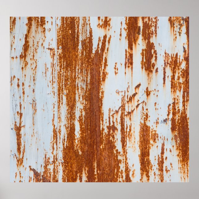 Affiche Acier rustique : Grunge Wall Texture (Devant)