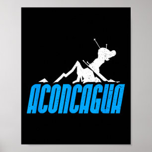 Affiche Aconcagua Ski Snowboard France Resort Distre