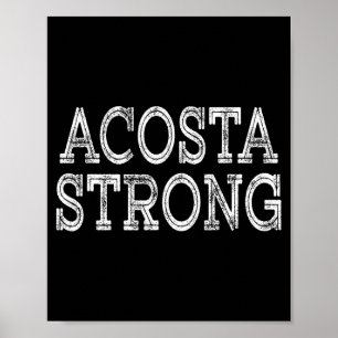 Affiche Acosta forte équipe réunion de famille nom d'équip
