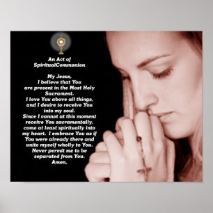 Affiche Acte de communion spirituelle