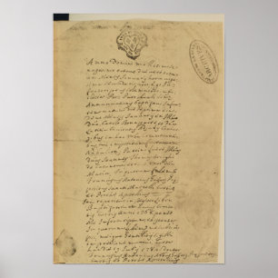 Affiche Acte de la naissance du napoléon, 1769