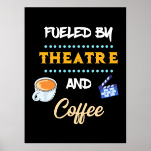 Affiche Acteur Alimenté Par Café De Théâtre