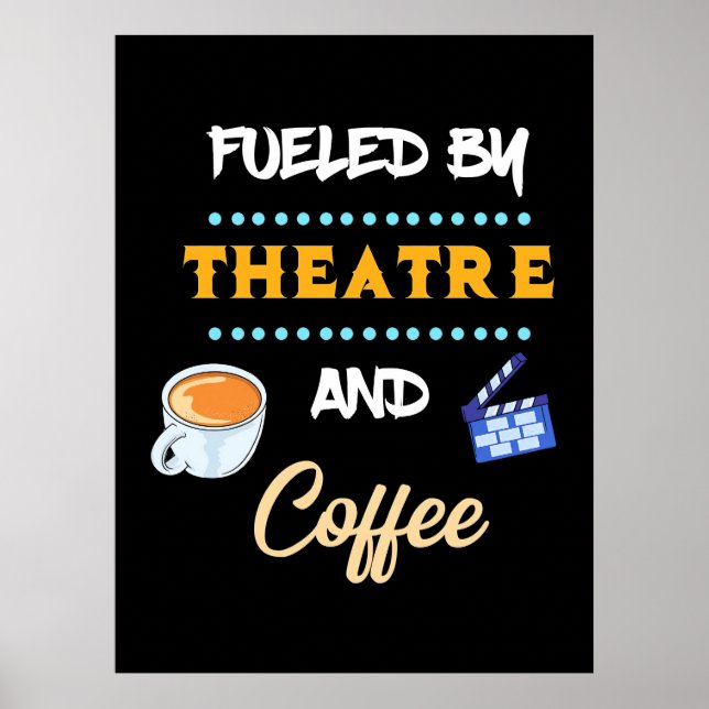 Affiche Acteur Alimenté Par Café De Théâtre (Devant)