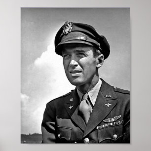 Affiche Acteur Jimmy Stewart - 2ÈME GUERRE MONDIALE Serice