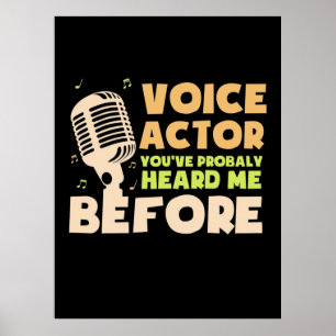 Affiche Acteur vocal