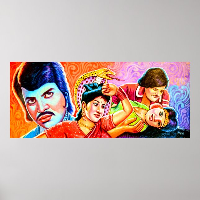 Affiche Acteurs traditionnels de l'art Rickshaw (Devant)