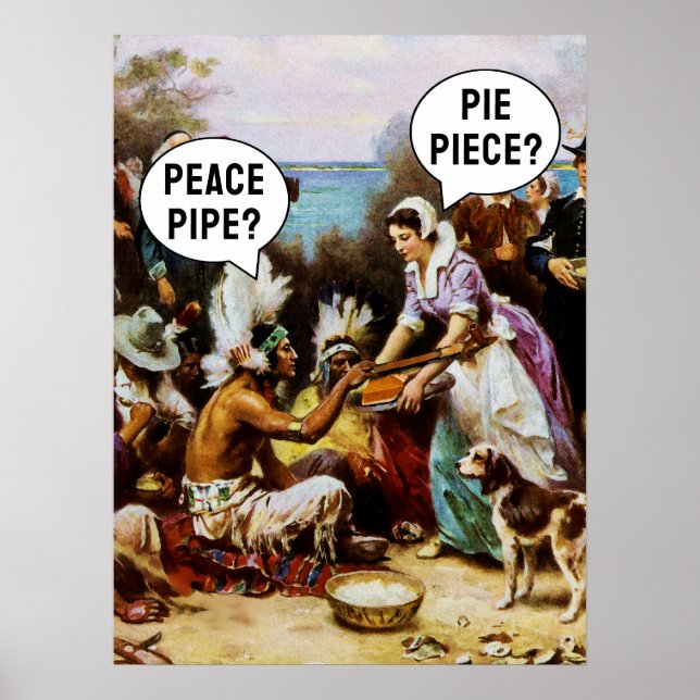 Affiche Action de grâce amusant (Devant)