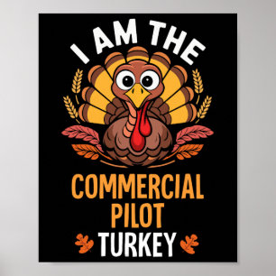 Affiche Action de grâce Je suis le pilote commercial Conco