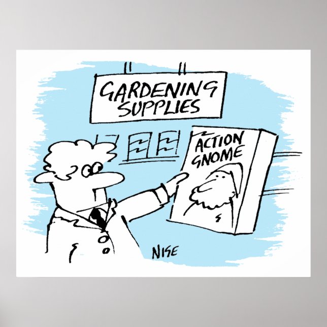 Affiche Action Gnome dans le Garden Center (Devant)