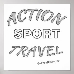 Affiche Action Sport Travel