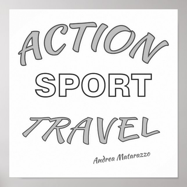 Affiche Action Sport Travel (Devant)