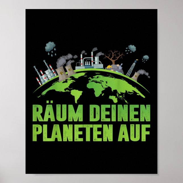 Affiche Activiste de protection De l'environnement jour de (Devant)
