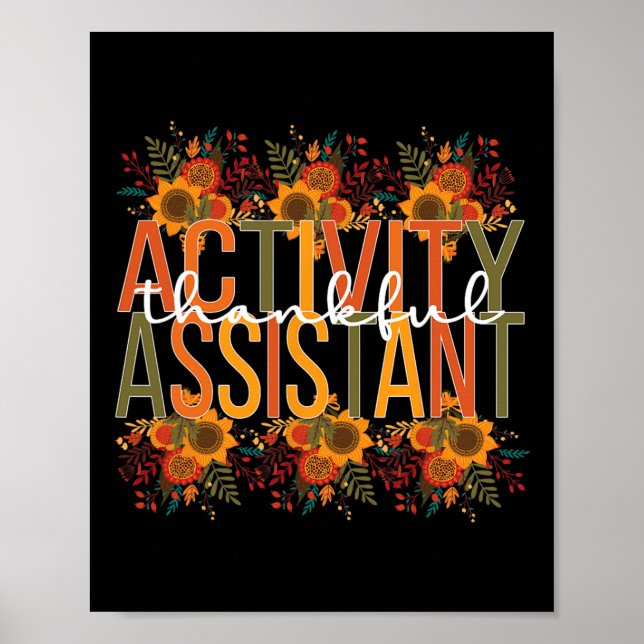 Affiche Activité De Remerciement Istant Thanksgiving (Devant)