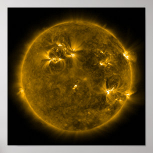 Affiche Activité solaire sur le Soleil 4