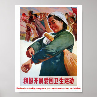 Affiche Activités d'assainissement patriotique