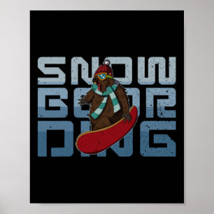 Affiche Activités de snowboard Extérieur Ski de montagne R