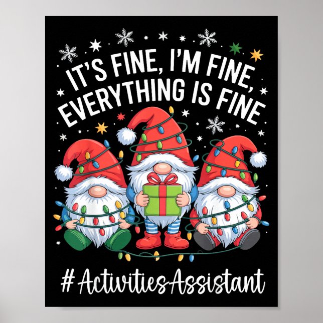 Affiche Activities Istant Gnome Everything Is Fine Christm (Devant)