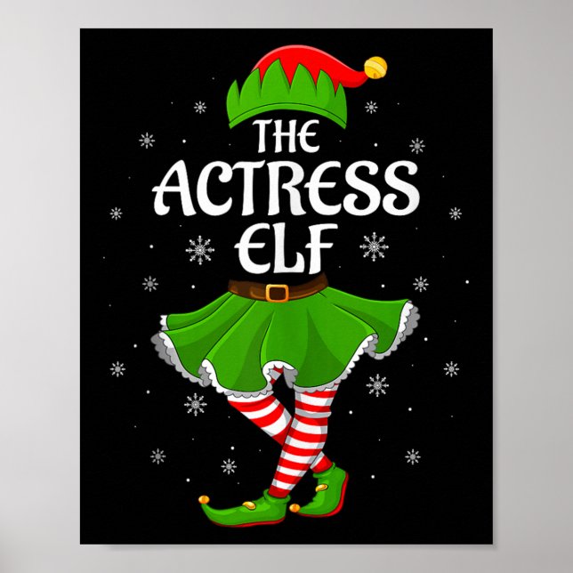 Affiche Actress Elf Christmas Family Girls Women Elf Squad (Devant)