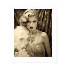 Actrice Old Hollywood Glam Blonde