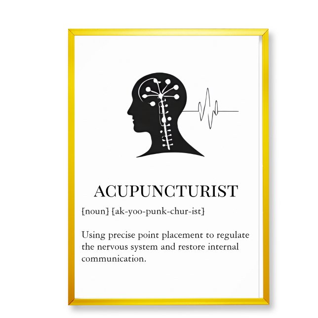 Affiche Acupuncture clinic Wall Art wall chart (Acupucture clinic wall decor art,  acupuncture wall chart)
