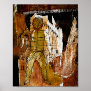 Affiche Acupuncture, collage et médias mixtes