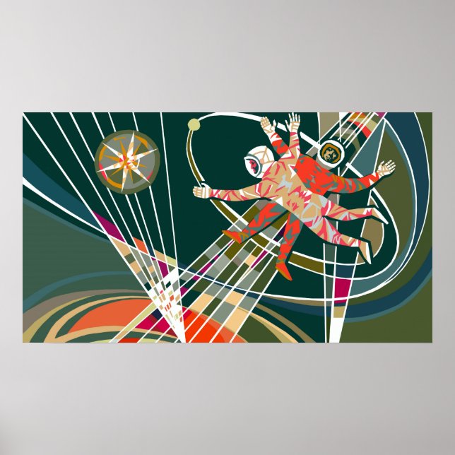 Affiche Ad Astra Per Aspera - Vert (Devant)