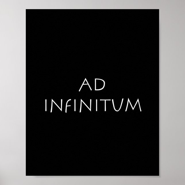 Affiche Ad infinitum (Devant)