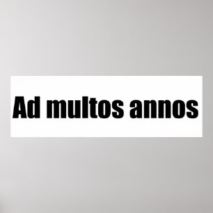 Affiche Ad multos annos