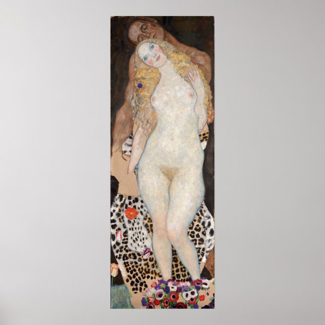 Affiche Adam et Eve par Gustav Klimt (Devant)