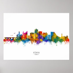 Affiche Adana Turkey Skyline