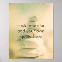 add a quote rock cairn tranquil soft colors