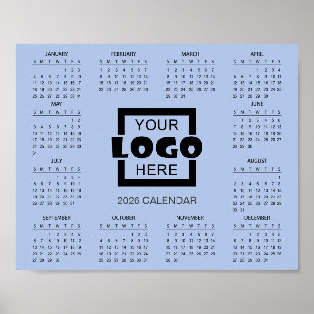 Affiche Add Your Own Business Logo 2026 Calendar (Devant)